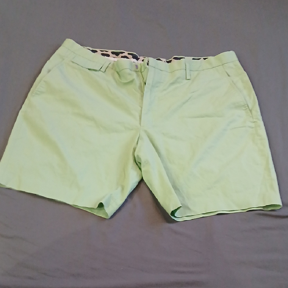 Marc By Marc Jacobs Light Green Flat Front Shorts